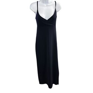 GAP Black Maxi Dress Womens Spaghetti‎ Strap Sleeveless Bodycon Casual